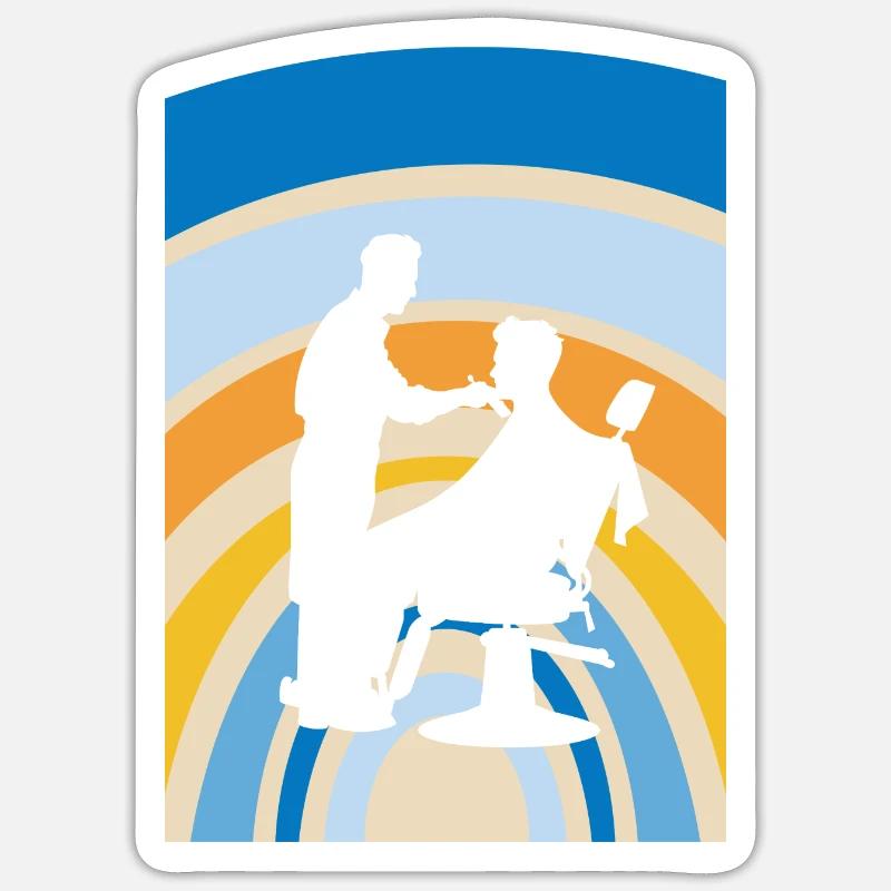 Ciseaux de coiffeur Sticker taille S (10 x 10 cm)