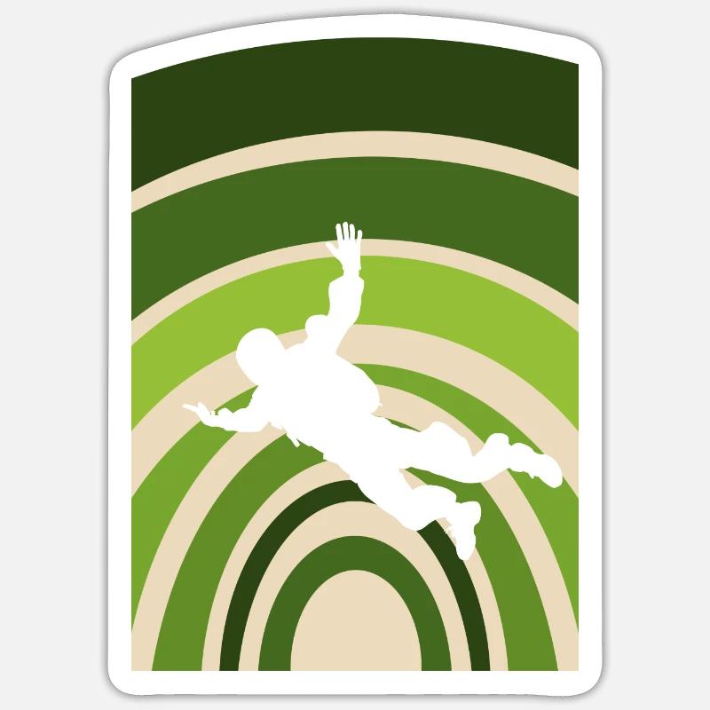 Parachuting Skydive Base Jumping Sticker Größe S (10 x 10 cm)