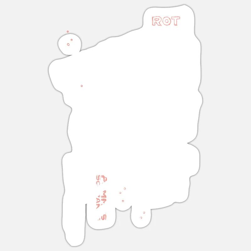 German Currywurst Sticker Größe S (10 x 10 cm)