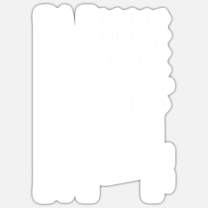 Accordéon - Sticker taille S (10 x 10 cm) - blanc mat