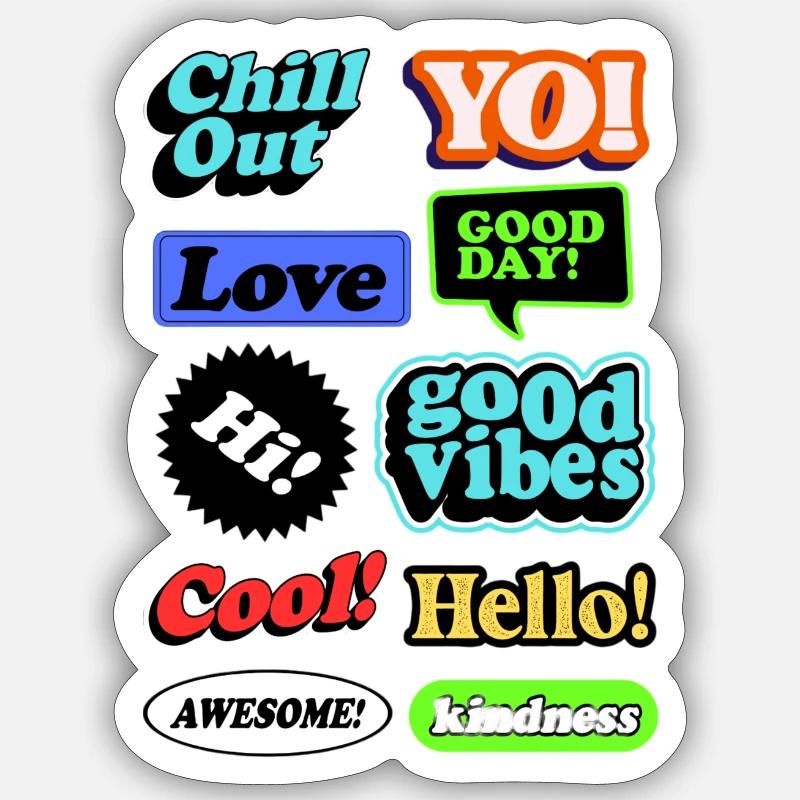 Sticker Größe S (10 x 10 cm) - 