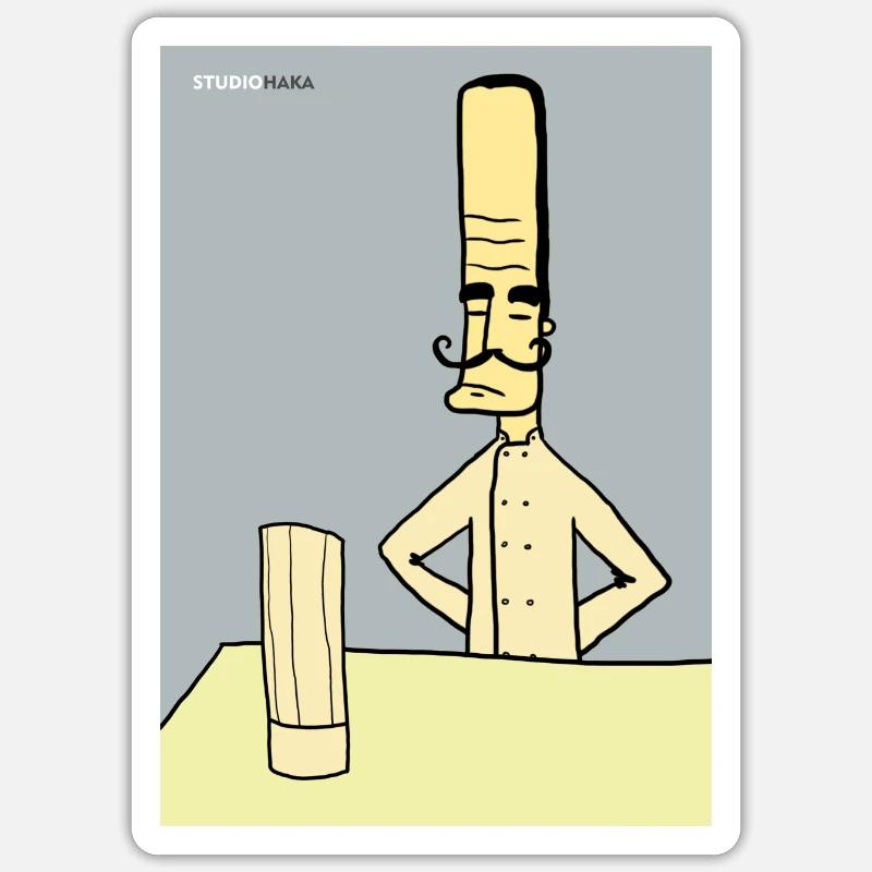 LE CHEF STUDIOHAKA Sticker taille S (10 x 10 cm)