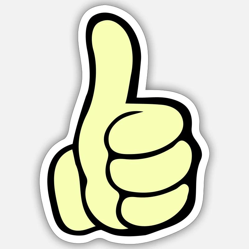 like hand Sticker Größe S (10 x 10 cm)