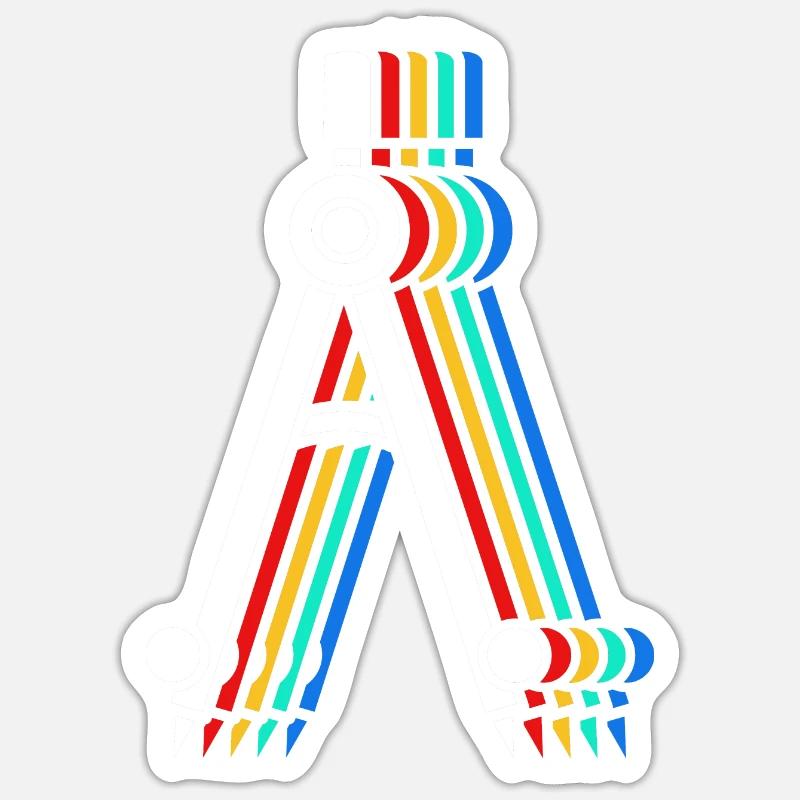 Architecte Architecture Sticker taille S (10 x 10 cm)
