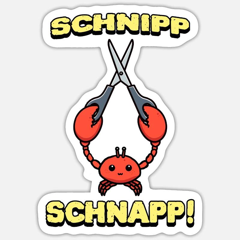 Snip Snap Sticker size S (10 x 10 cm)