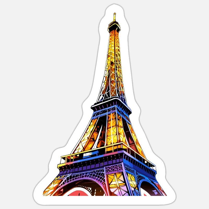 Eiffel tower #16 Sticker size S (10 x 10 cm)