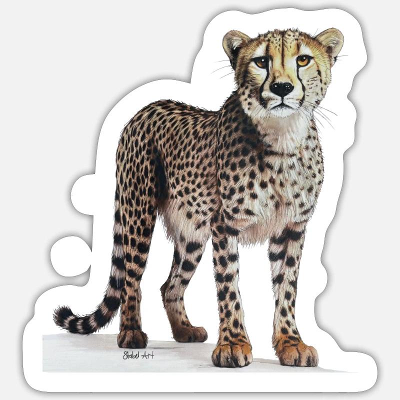 Guépard - Gepard Sticker taille S (10 x 10 cm)