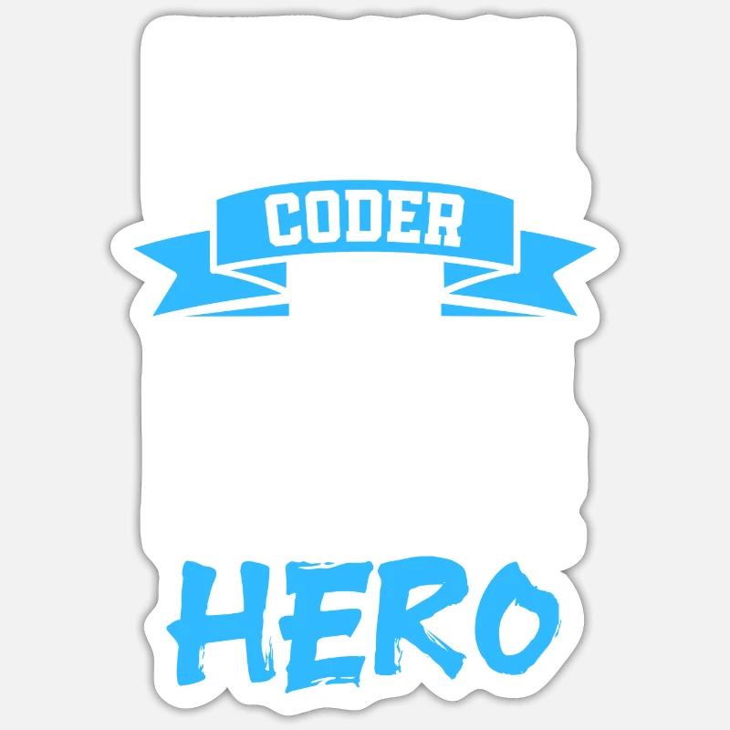 medical coder aka medical backstage hero Design Sticker Größe S (10 x 10 cm)