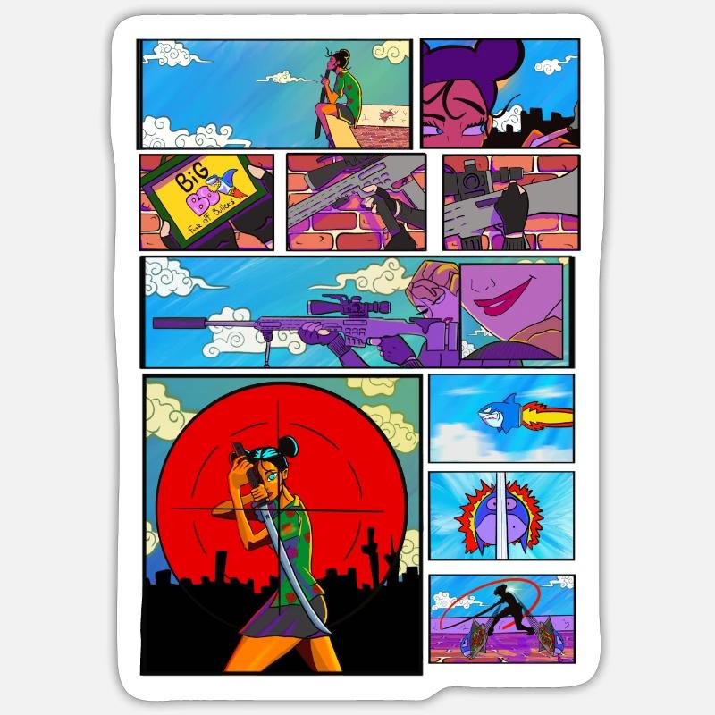 Pascal Sniper Sticker size S (10 x 10 cm)