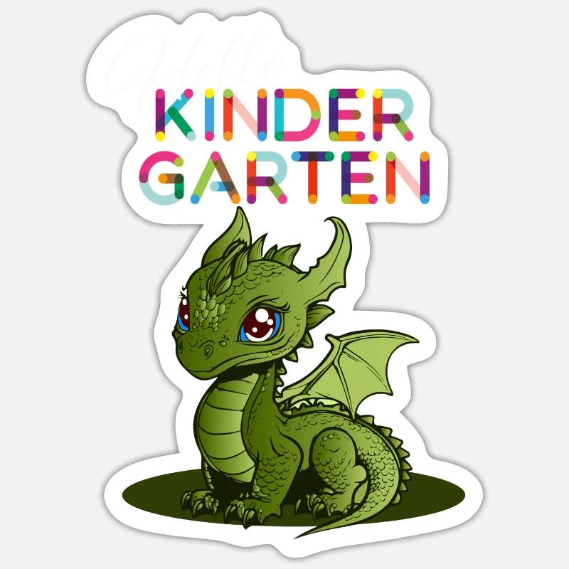Hello Kindergarten - Sticker size S (10 x 10 cm) - white matte