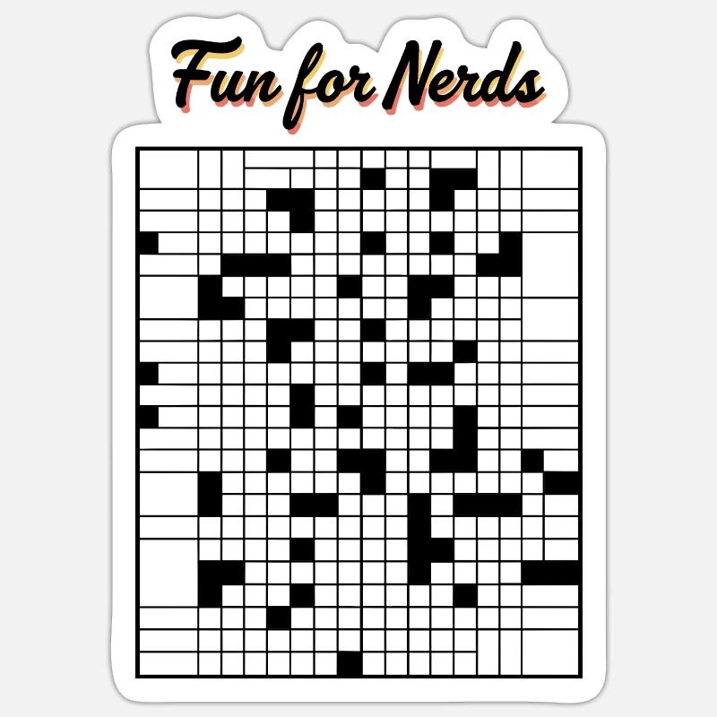 Fun for nerds - Sticker size S (10 x 10 cm) - white matte