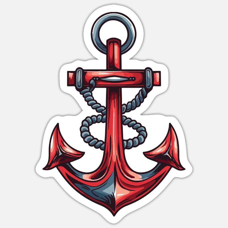 Anchor Harbour - Sticker size S (10 x 10 cm) - white matte