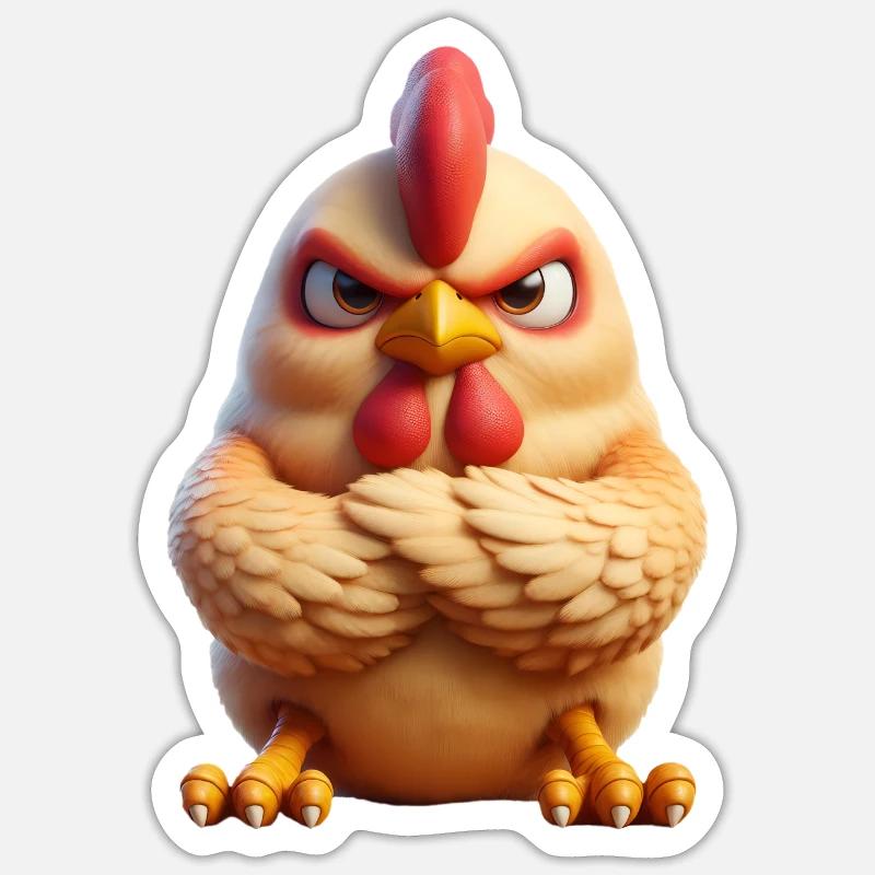 grim 2 - Sticker size S (10 x 10 cm) - white matte