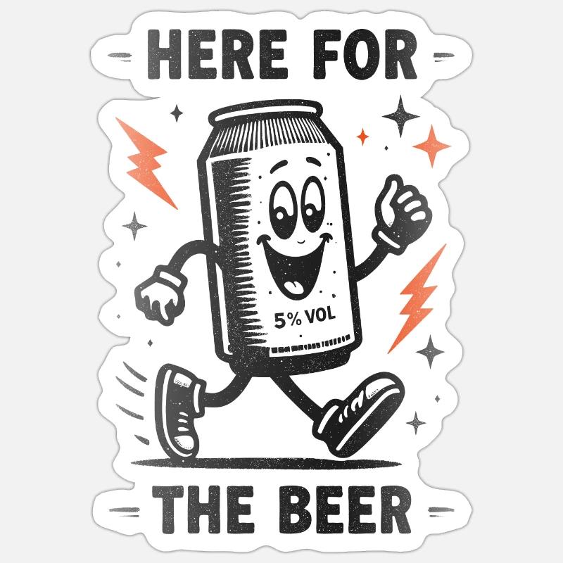 Bier Dose Sticker Größe S (10 x 10 cm)