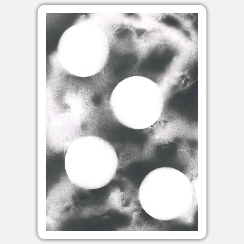 Abstrakte Kreise - 3 Sticker Größe S (10 x 10 cm)
