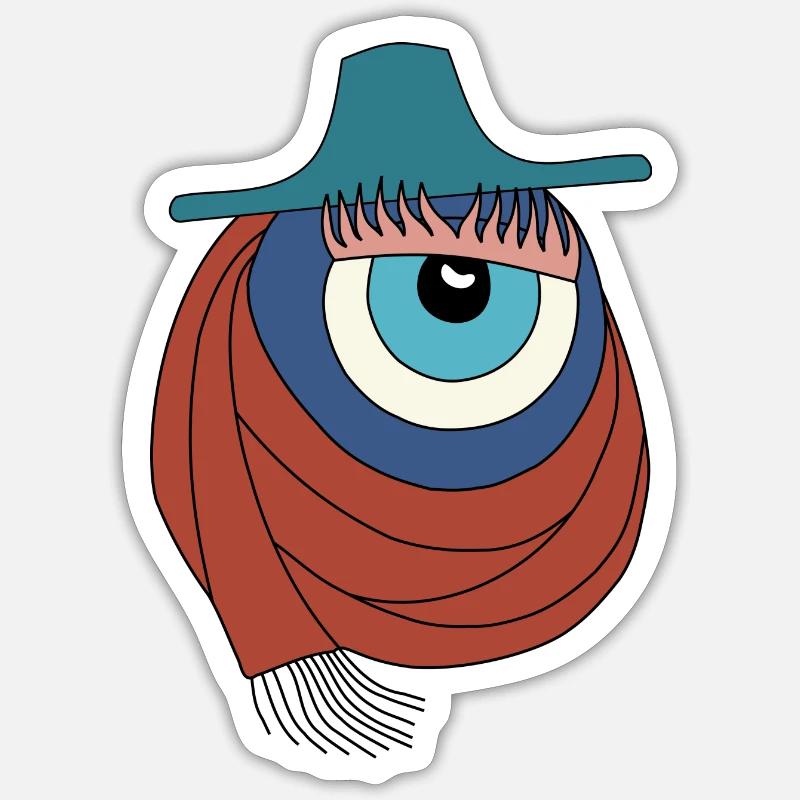 Aileens Hauptberuf - Modedesignerin 💁 ♂️ - Sticker Größe S (10 x 10 cm) - Mattweiß