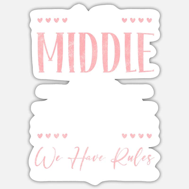Famille Frère Inséparable - Sticker taille S (10 x 10 cm) - blanc mat
