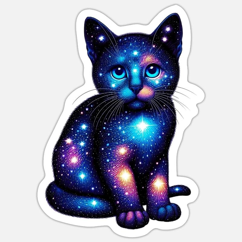 Cat - Sticker size S (10 x 10 cm) - white matte