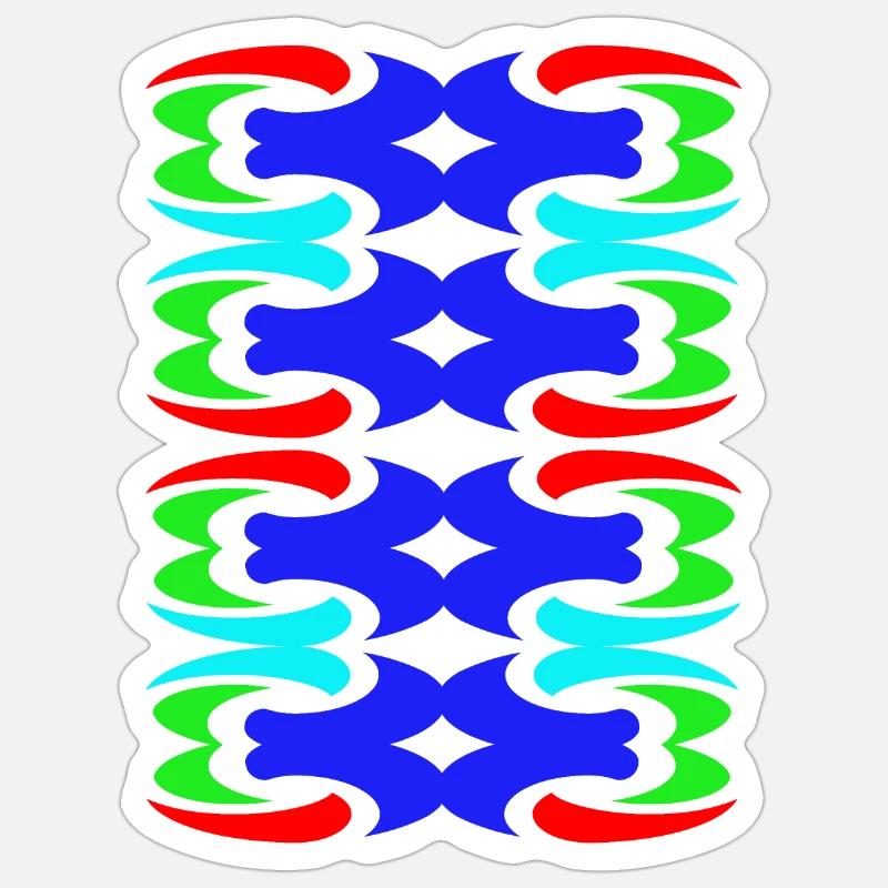 Einzigartige Mode - Sticker Größe S (10 x 10 cm) - Mattweiß