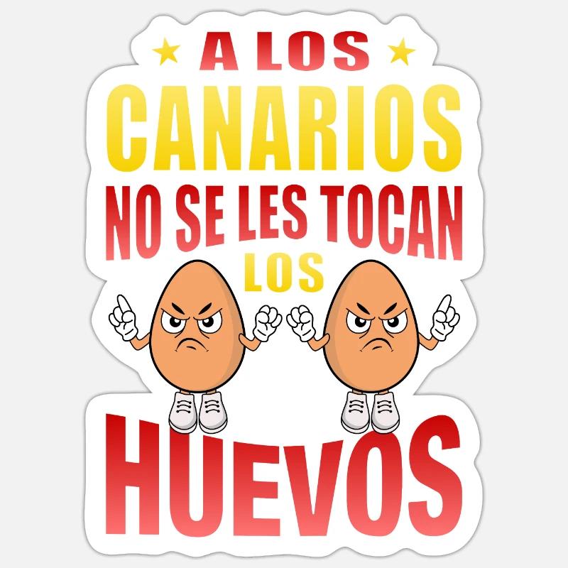 Canaries don't touch their eggs Sticker size S (10 x 10 cm)