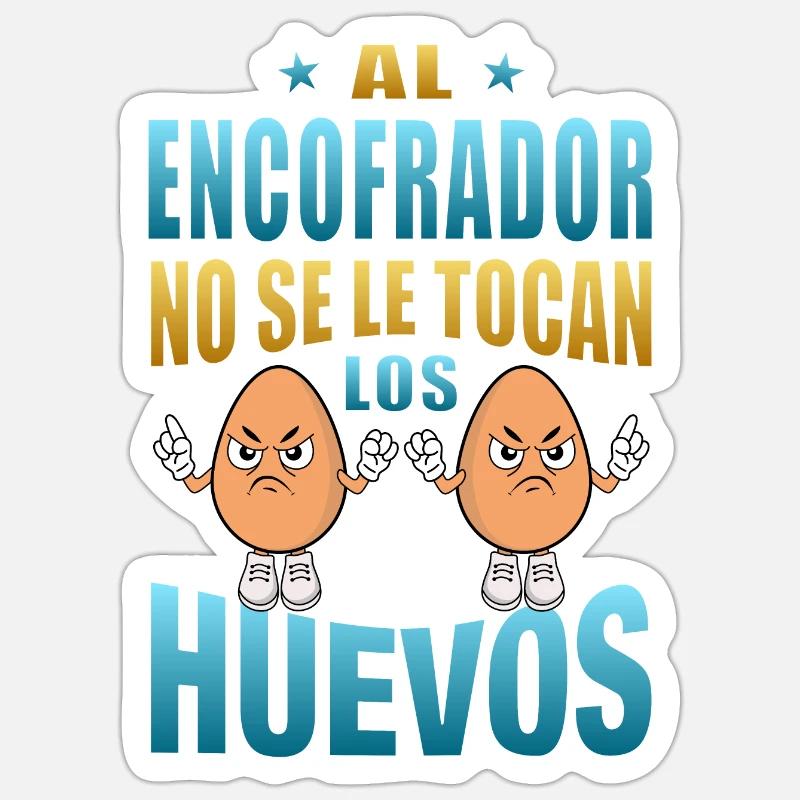 The shutterer does not touch the eggs Sticker size S (10 x 10 cm)