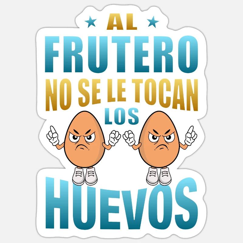 The fruit bowl does not touch the eggs Sticker size S (10 x 10 cm)