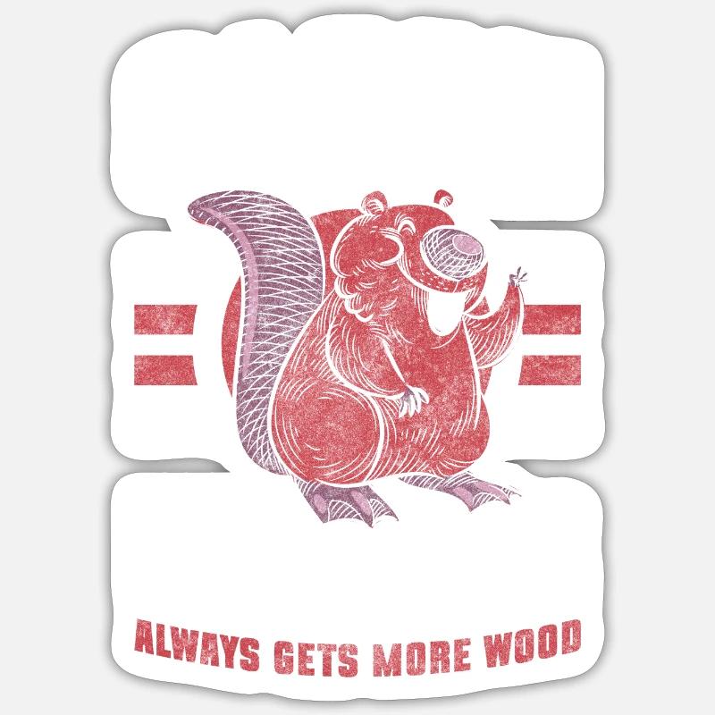 Barrage de rongeurs Canada Queue de castor Sticker taille S (10 x 10 cm)