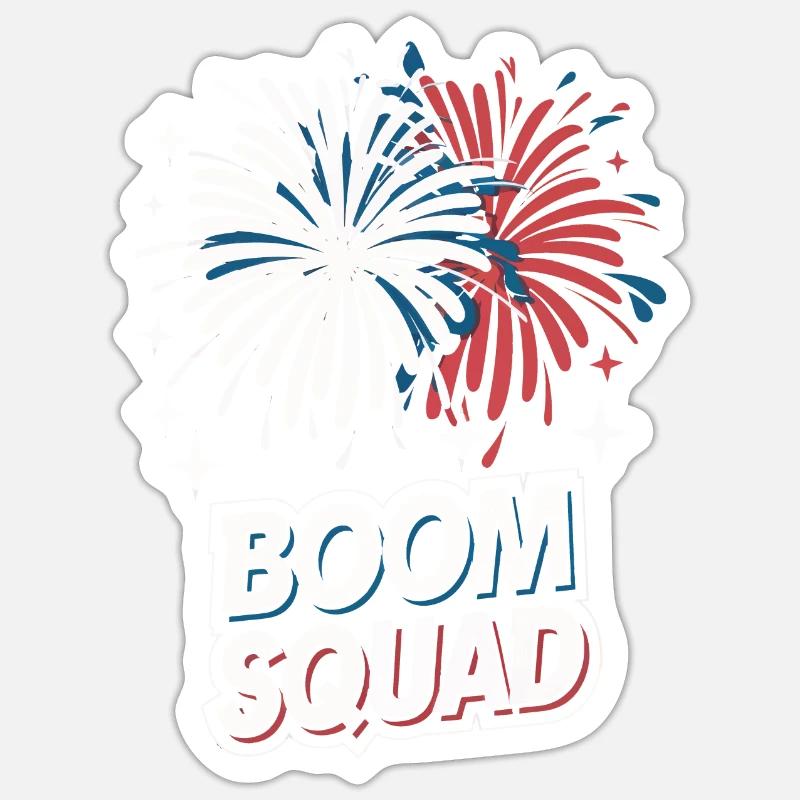 Pyrotechnics Fireworks Pyrotechnics - Sticker size S (10 x 10 cm) - white matte