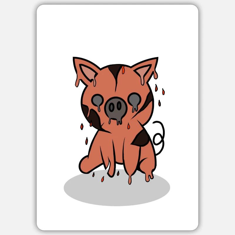 Bild 0019 - Sticker Größe S (10 x 10 cm) - Mattweiß