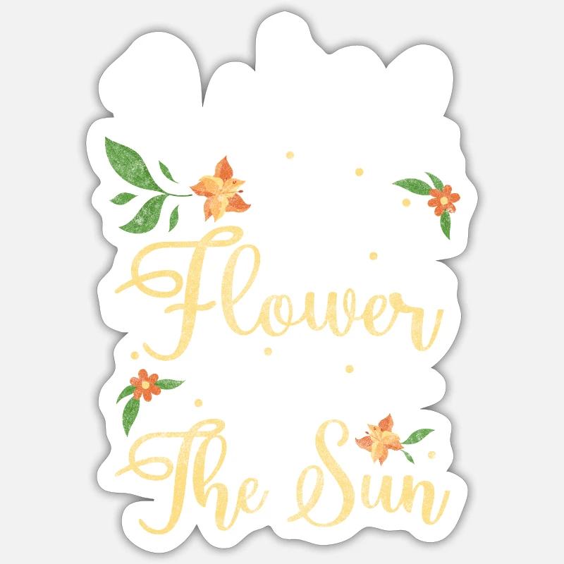 Fleurs Affection Romantique Fleur Sticker taille S (10 x 10 cm)