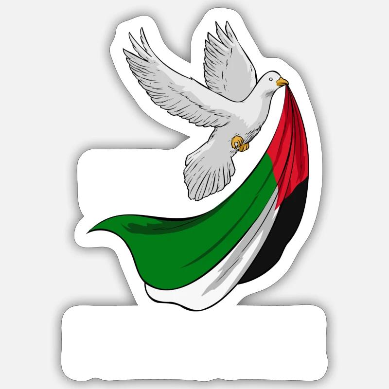 Free Palestine Design – Statement for Peace Sticker size S (10 x 10 cm)