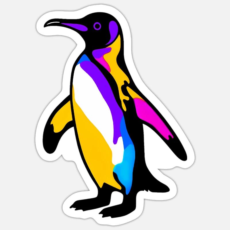 Penguin - Sticker size S (10 x 10 cm) - white matte
