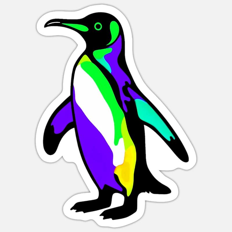 Penguin - Sticker size S (10 x 10 cm) - white matte