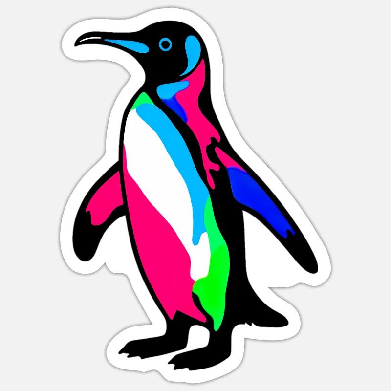 Penguin - Sticker size S (10 x 10 cm) - white matte