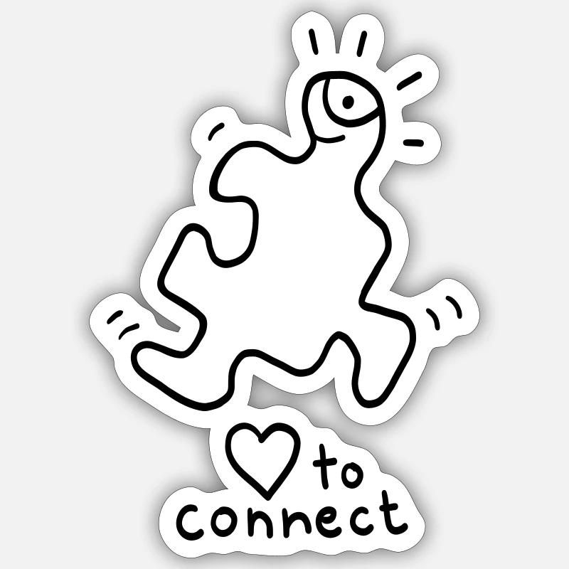 puzzel - Sticker Größe S (10 x 10 cm) - Mattweiß