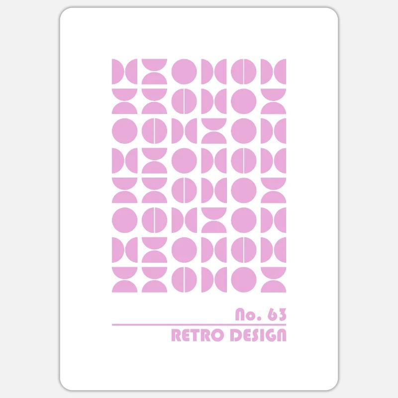 Tote Studio 63, Altrosa - Sticker Größe S (10 x 10 cm) - Mattweiß
