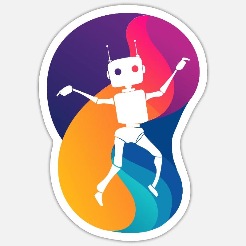 Robotics Scifi Technology Sticker size S (10 x 10 cm)