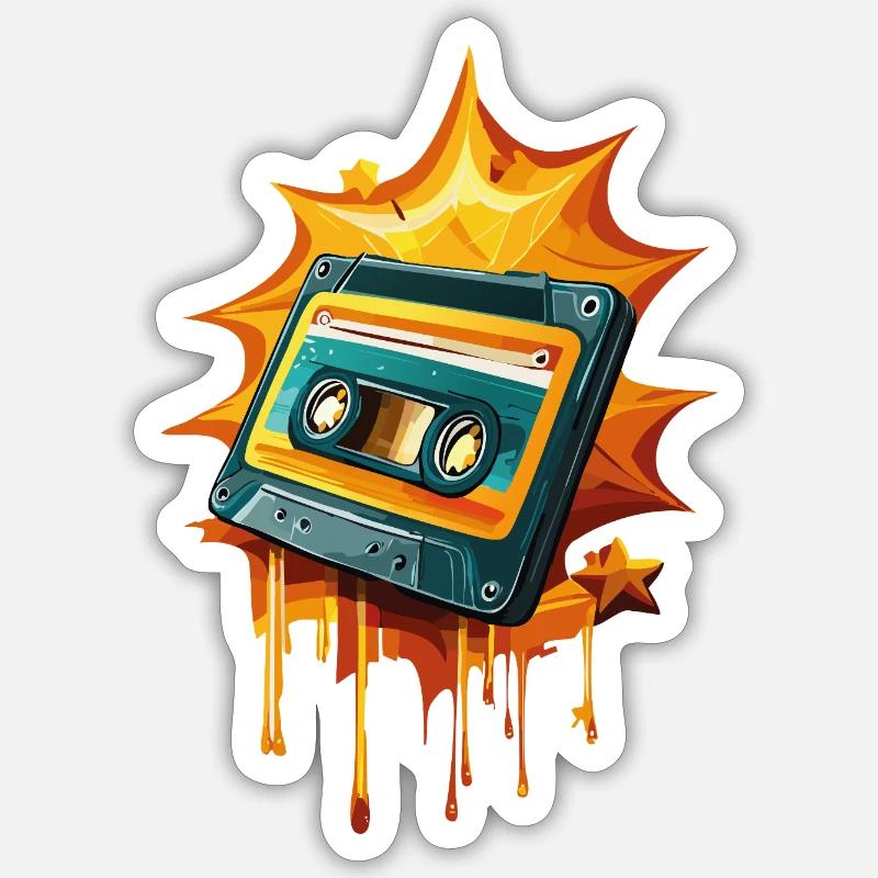 Mixtape Sticker Größe S (10 x 10 cm)