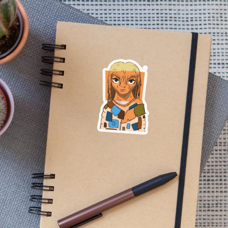 Collage d’yeux d’anime #4 Sticker taille S (10 x 10 cm)