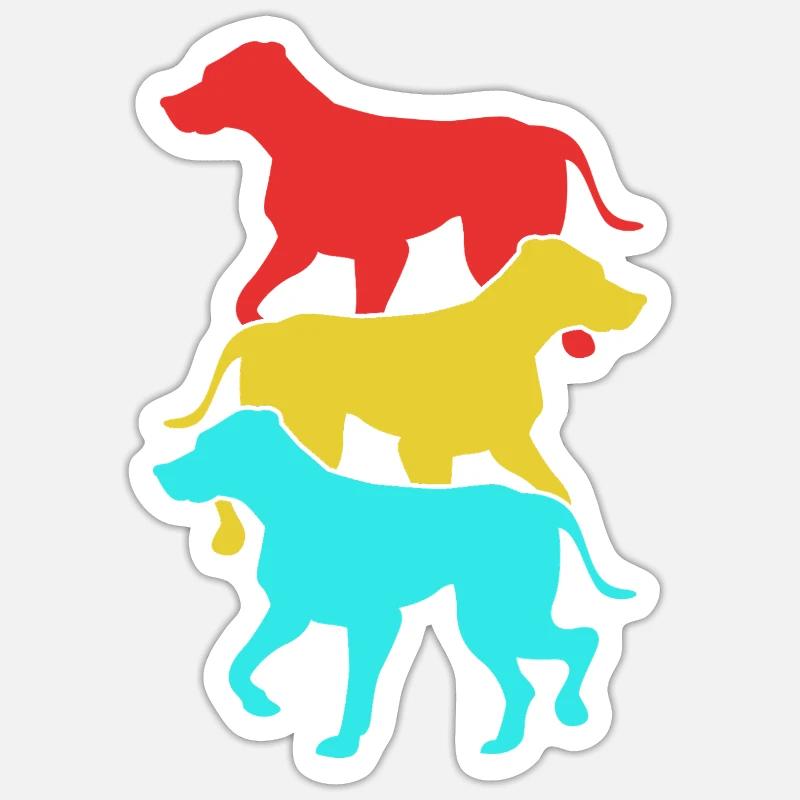 Rhodésian Ridgeback Sticker taille S (10 x 10 cm)