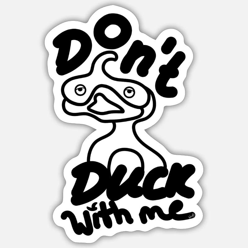 Ne vous moquez pas de moi Sticker taille S (10 x 10 cm)