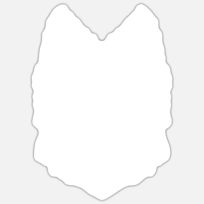 Border Collie - Sticker taille S (10 x 10 cm) - blanc mat