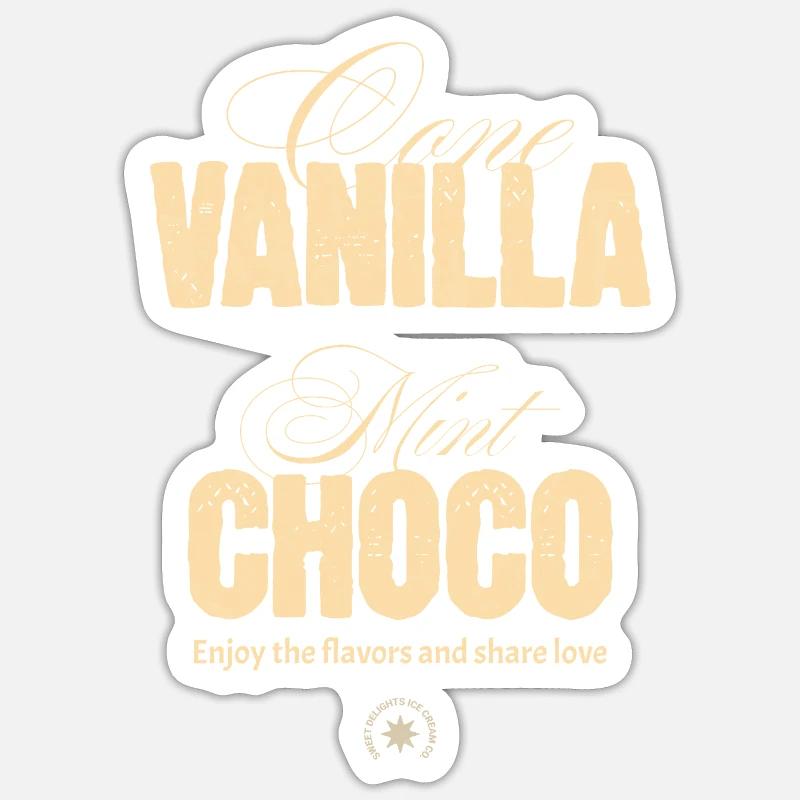 Vanilla Mint Choco Sticker size S (10 x 10 cm)