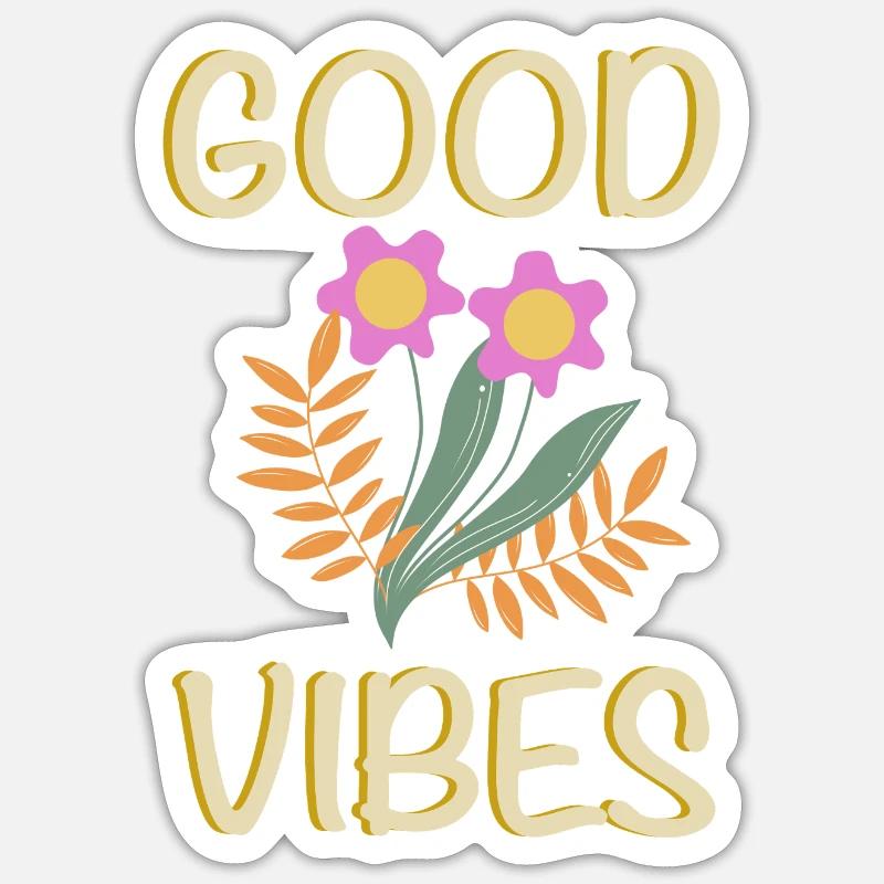 Les choses de l’été - Sticker taille S (10 x 10 cm) - blanc mat