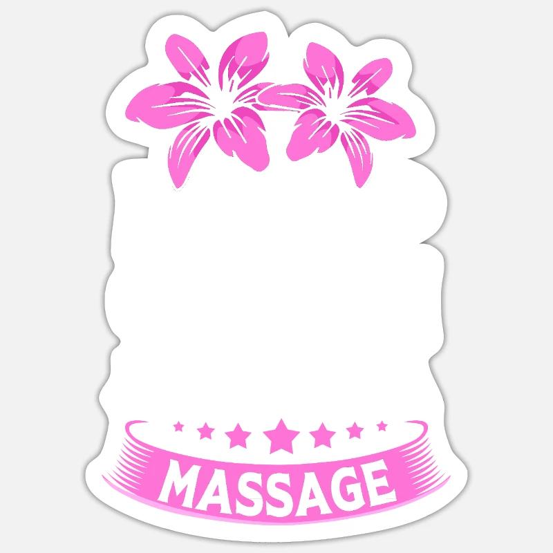 masser - Sticker taille S (10 x 10 cm) - blanc mat