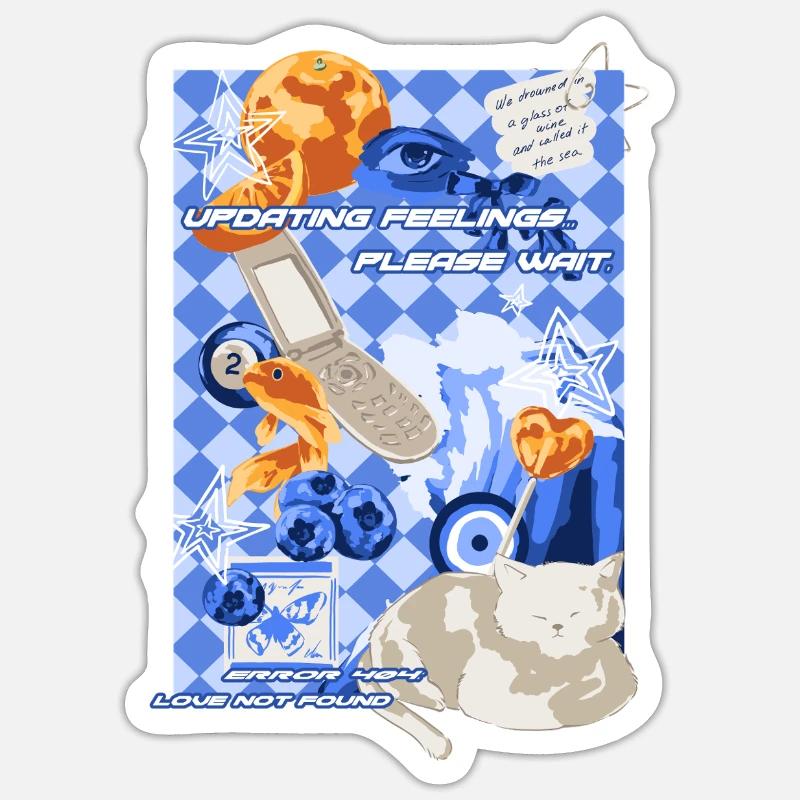 FEHLER 404 Sticker Größe S (10 x 10 cm)