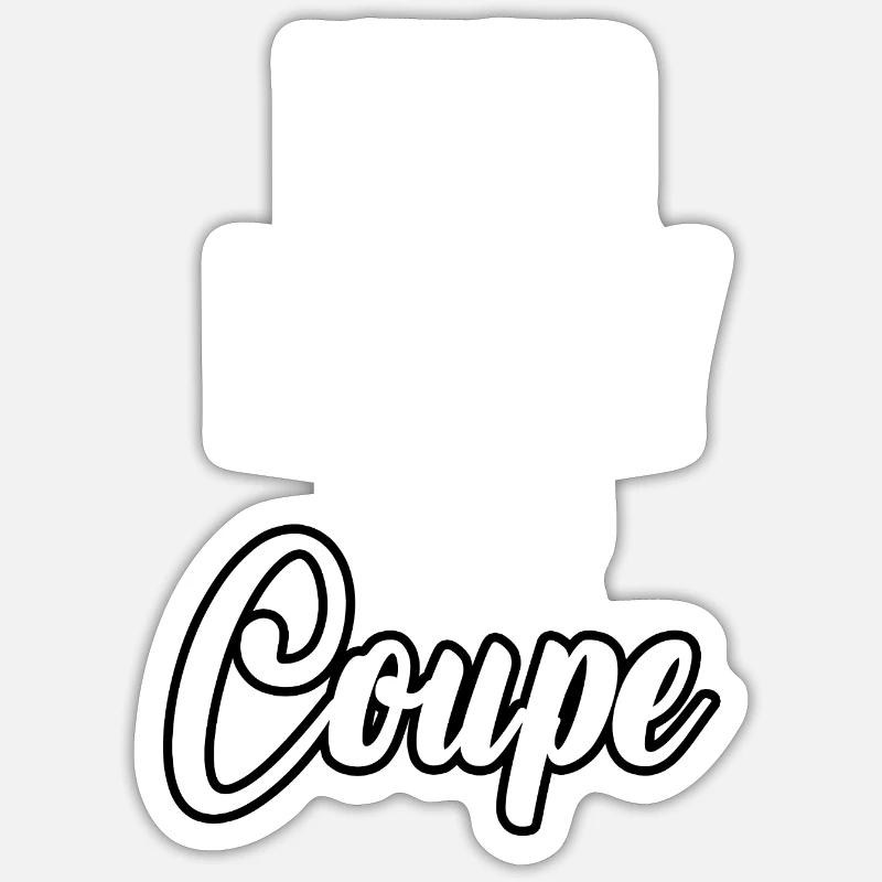 Need Money For Coupe - Sticker Größe S (10 x 10 cm) - Mattweiß