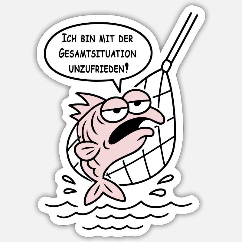 Dissatisfied with the overall situation! CUSTOM COLORS! Sticker size S (10 x 10 cm)