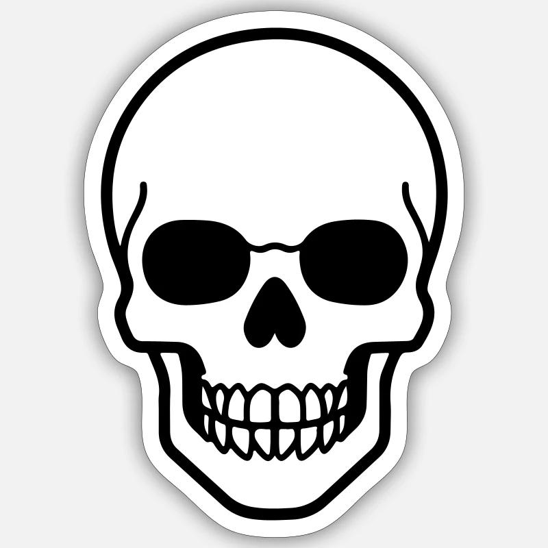 Skeleton Comic - Sticker size S (10 x 10 cm) - white matte