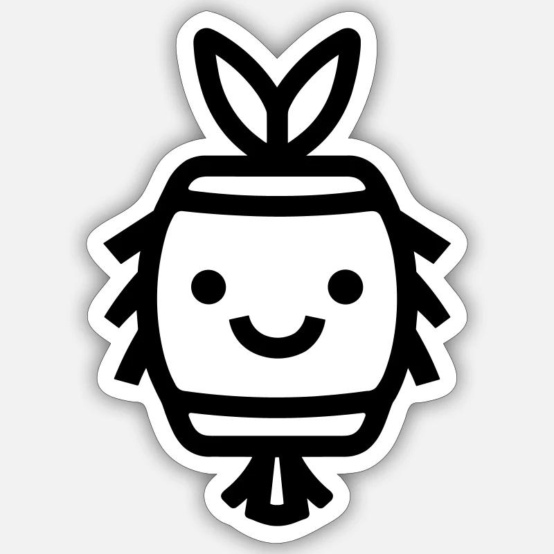 Pinata - Sticker size S (10 x 10 cm) - white matte